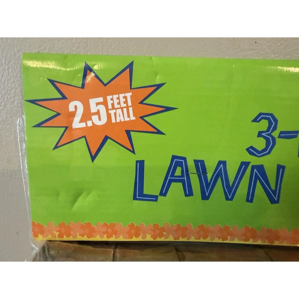 LETS LUAU 3-D LAWN SIGN - 2.5 Feet Tall - New in Package